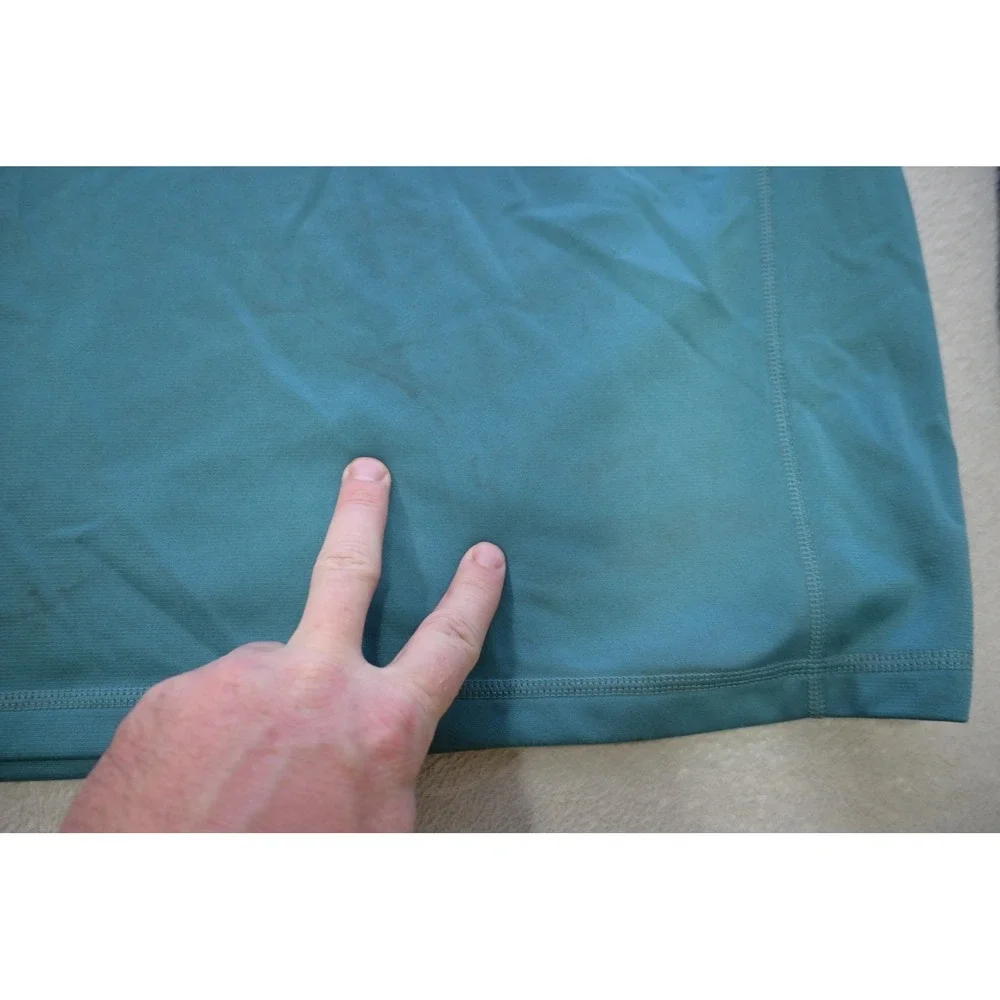 The North Face Quarter Zip Pullover Mens XL Turquoise‎ Lightweight Active